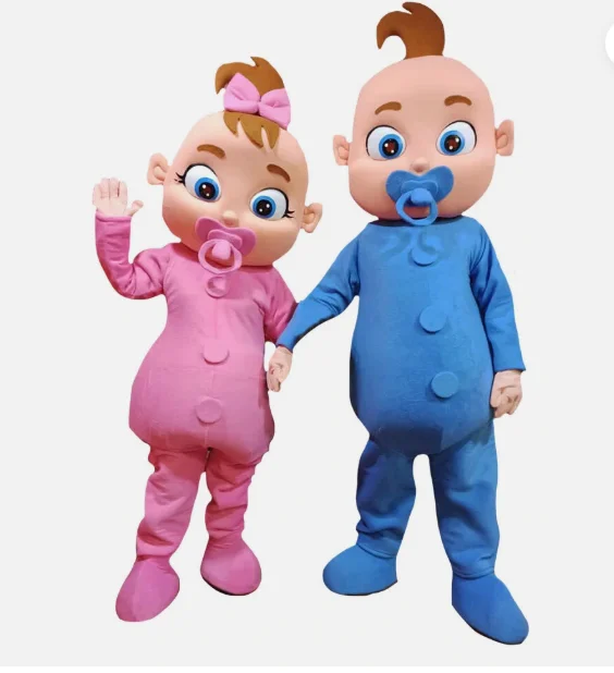 New Adult Halloween Christmas Lovely Both Girl And Boy Fancy Dress Cartoon Mascot Costume Plush Fancy Dress Mascot Costume