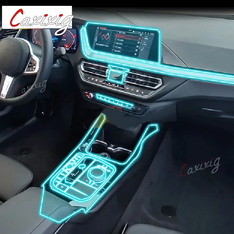 Für BMW F40 Serie 1 2020-2022 Auto Interior Center konsole Transparente TPU Schutz film Anti-scratch Reparatur film Zubehör