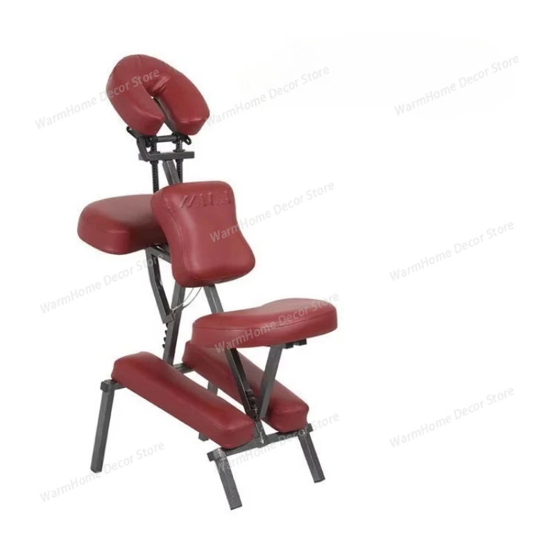 

Beauty Portable Massage Tables Folding Tattoo Gua Sha Leg Chair Soft Cushion PU Leather Salon Furniture Cadeira De Massagem MH