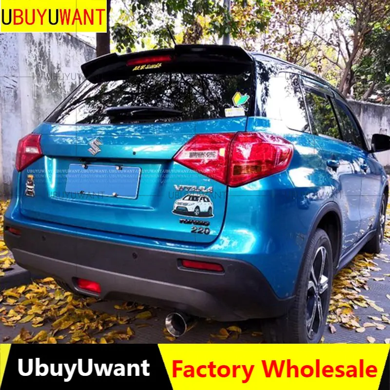 Dla Suzuki New Vitara 2015 2016 2017 2018 2019 Spoiler Wysokiej jakości plastikowy tylny spojler bagażnika Skrzydło dachowe