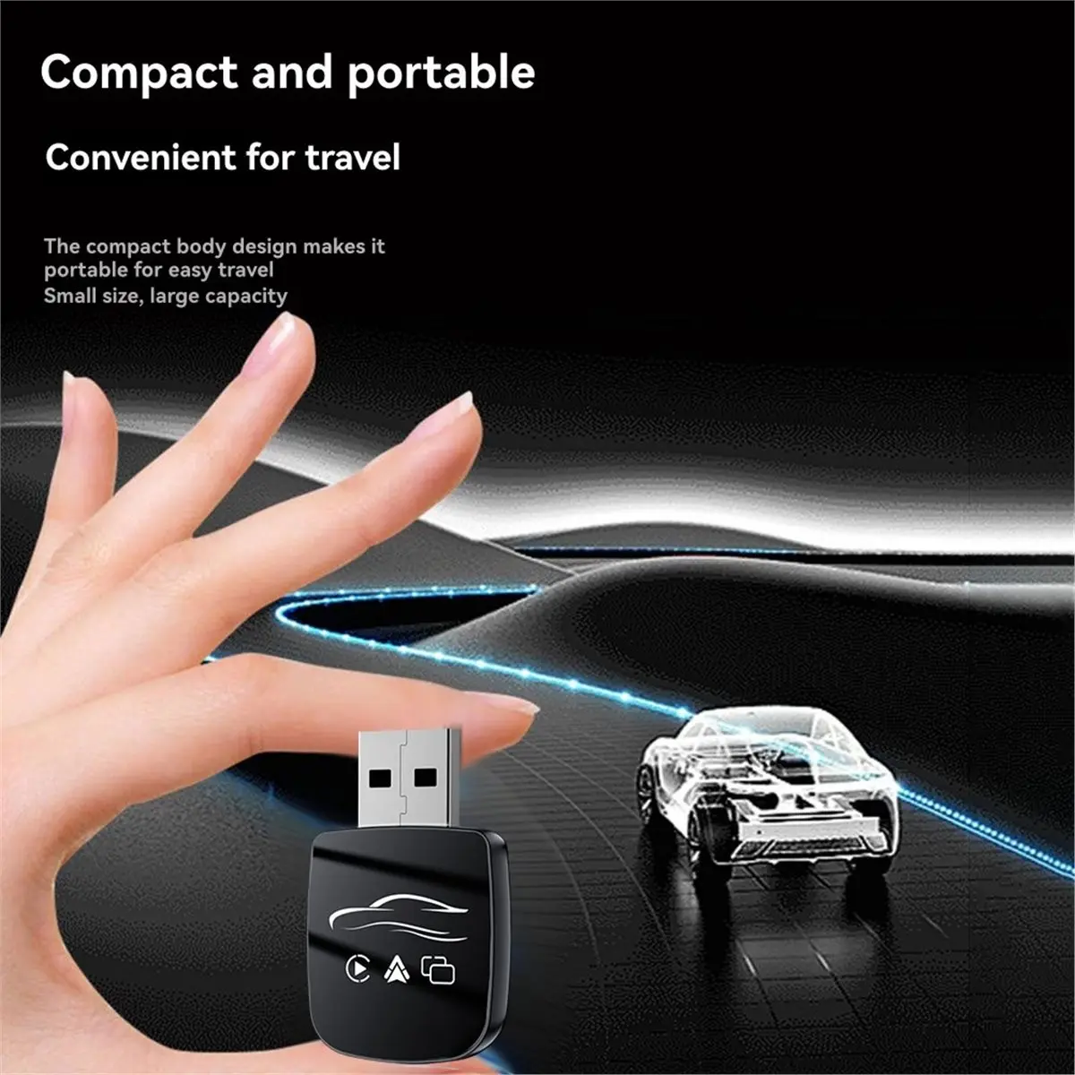 

Беспроводной адаптер 3-в-1 для CarPlay и Android Auto, умный AI-бокс, преобразователь проводного CarPlay в беспроводной, USB-адаптер, Airplay