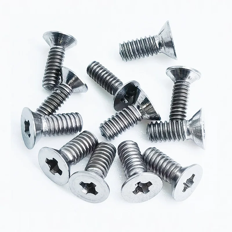 TC4 titanium alloy countersunk head cross slot screws,GR5 screw,M1.6/M2/M2.5/M3/M4/M5,Length4/5/6/8/10/12/14/16/20/25mm.