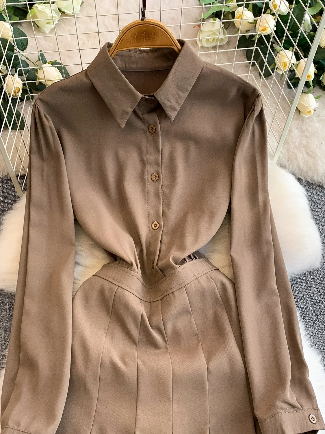 Ele Satijn Lange Sve Wrap Taille A-lijn Dr Dames Herfst Winter Afslankende Hoge Taille Jurk Traditionele Chinese Sle