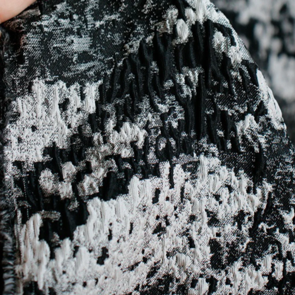 

Ткань жаккард с тиснением для пошива платьев, дизайнерская одежная ткань оптом, ткань на метры для шитья, полиэстер для рукоделия