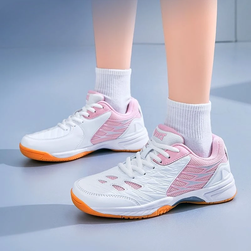 

Профессиональные унисекс-кроссовки для бадминтона и настольного тенниса, мужские, для зала, с нескользящей подошвой, на шнуровке.