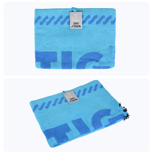 Imagen 2 del producto Toalla Stiga para juego de raqueta de tenis de mesa, material de fibra de algodón o poliéster, toallita colorida de gran tamaño, transpiración para ping pong