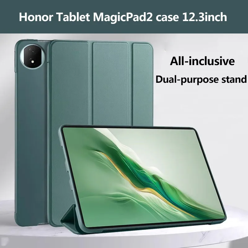 Funda inteligente para Honor MagicPad 2 12,3 Pad 9 9Pro 12,1 MagicPad 13 Pad8 12 X9 X8 Pro 11,5 X8Lite funda magnética de cuero Pu con soporte