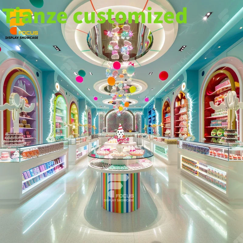 Customized-Candy Display Island Nuts Shop Design Shop Display Snacks