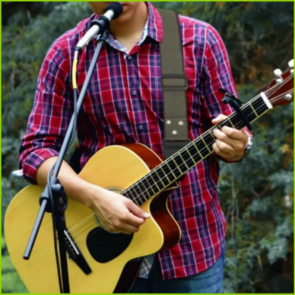 Adjustable Pure Cotton Electric Guitar Strap Portable Cotton Guitar Strap Wear Resistant Easy to Use Instrument Strap
