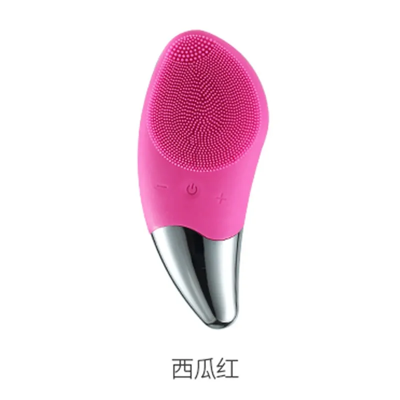 Nettoyant pour le visage en gel de silice alimenté pour éliminer la chaleur de la brosse de lavage des points noirs et exportation dans l'instrument de beauté