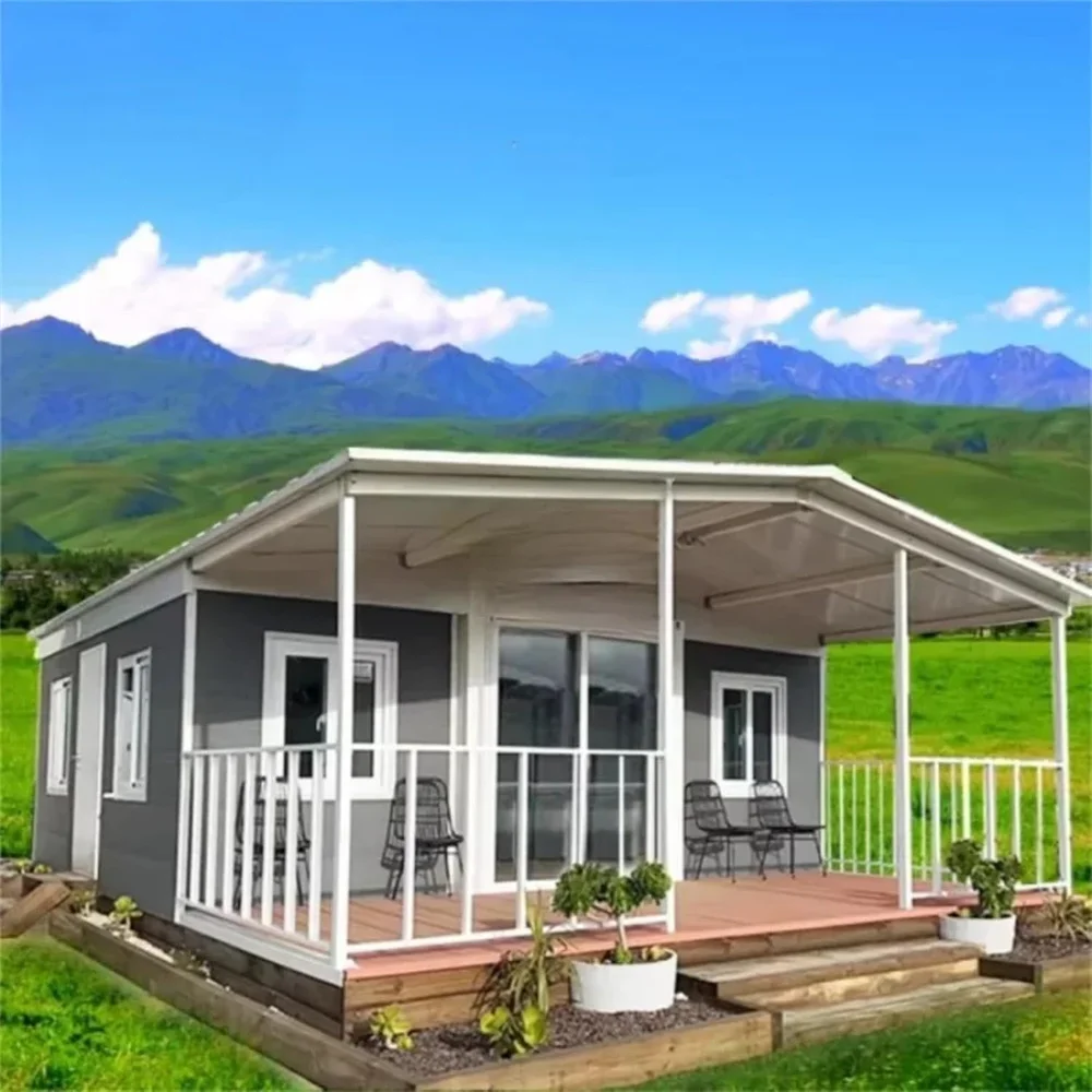 

20-футовый 40-футовый раскладной контейнерный дом с 2 спальнями, портативный модульный складной дом, другое здание, сталь, производство Китай