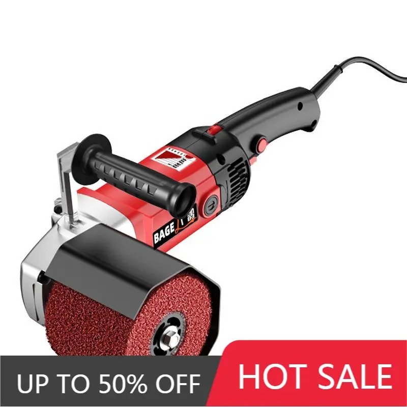 High Power Polishing Machine Handheld Small Wire Drawing Machine Portable Metal Polishing Tool Electric Rust Removal Tools