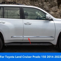 Accessories For Toyota Land Cruiser Prado 150 2014-2020 2021 2022 Chrome Door Side Strip Body Skirt Molding Trim Car Styling