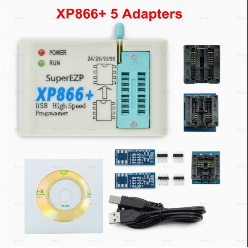 XP866+ USB SPI FLASH USB Programmer 24 93 25 Computer LCD BIOS in 9 Burning