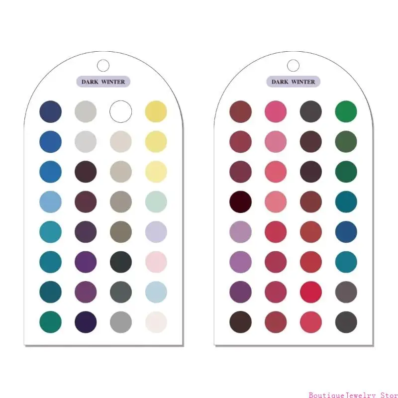 E1PE 2 Piece Card Acrylic Color Reference Set for Quick Portable Visual Checks