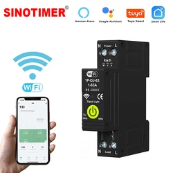 WIFI Overvoltage And Undervoltage Protector Photovoltaic Bidirectional Energy Meter KWH Metering Time Switch Leakage Protection