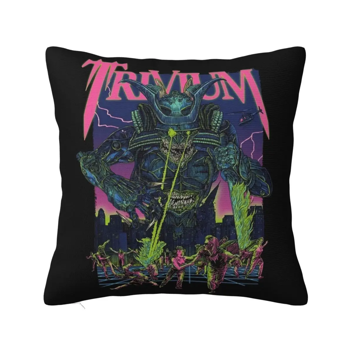 Trivium Alien Monster Heavy Metal Band New Licensed Women Men Casual Fitness Formal Pillow Case