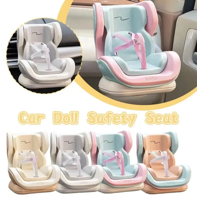

Dolls Accessories For Labubu Mini Plush Car Seat Safety Seat with Car Air Vent Ornament Car Decoration