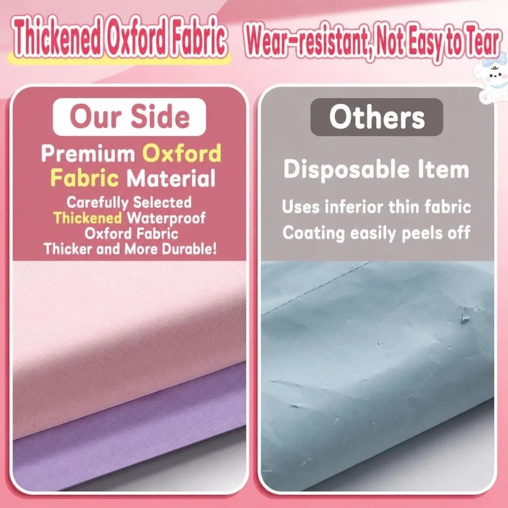 Durable Clear TPU Tote School Bag 3-Layer Large Capacity Waterproof Document Book Bag Tutoring Bag Gift