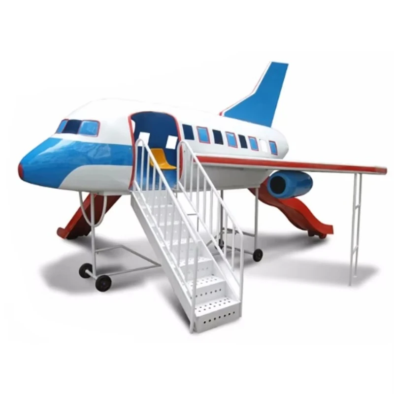 Popular Children's Favorite Fiberglass Aircraft Outdoor Playground Children's Airplane Playground