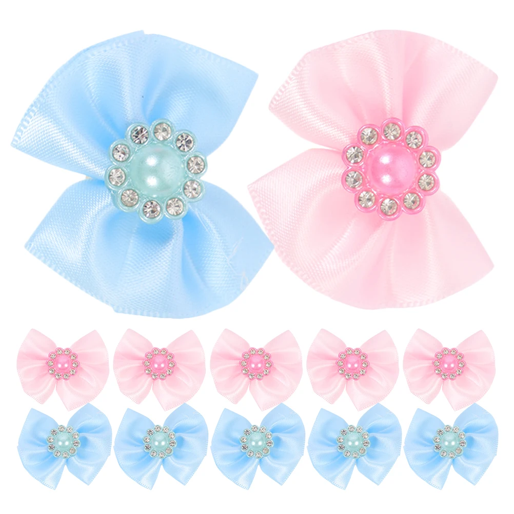 

30pcs Pet Bow Hair Tie Soft Elastic Dog Grooming Accessories Puppy Bows Valentine Pet Ornament Hair Rubber Band