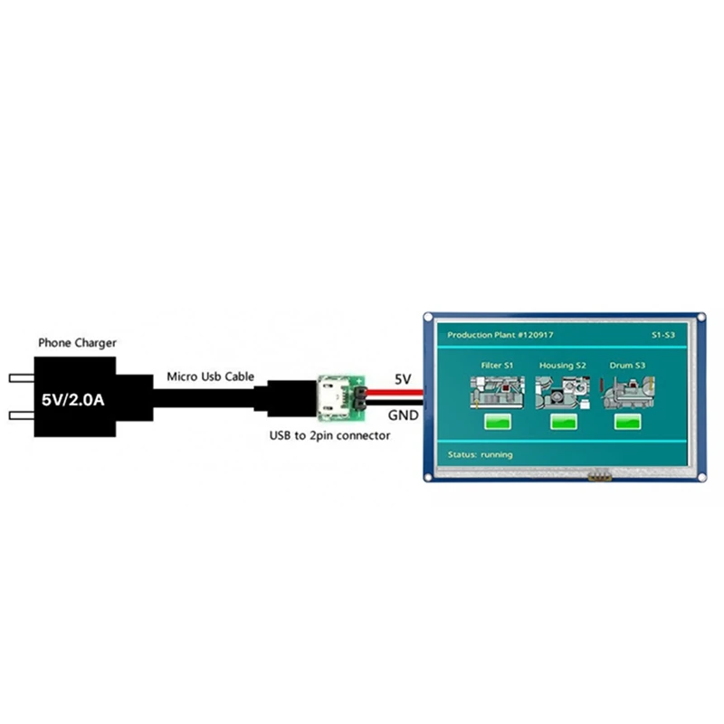 

HMI LCD Touch Display NX8048T070 7-Inch Human-Machine Interface HMI Resistive Display Enhanced Series