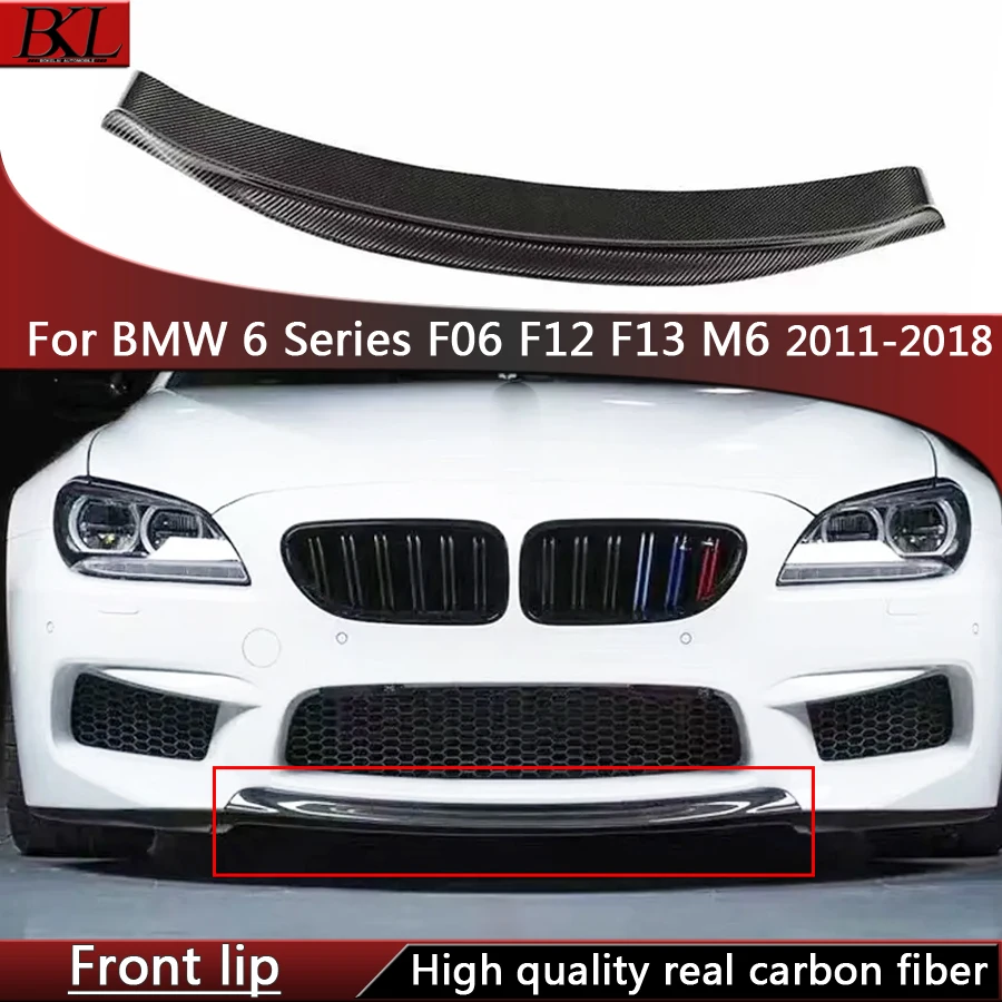 

For BMW 6 Series M6 F06 F12 F13 Carbon Fiber Car Front Bumper Diverter Spoiler Diffuser Front lip chin upgraded body kit