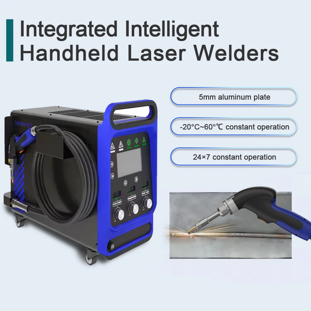 Eenvoudig te bedienen 4 in 1 1500 W 2000 W waterkoeling laserlasmachine voor lassen snijden schoonmaken Fiber Laser Lasser Handheld