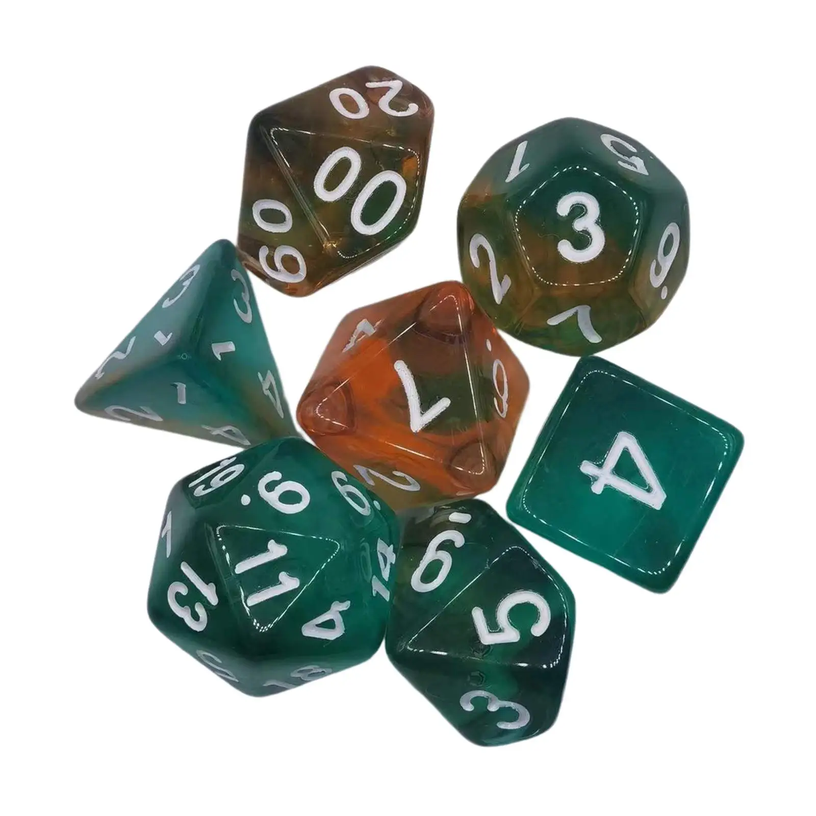 

3x7Pcs Polyhedral Dices Entertainment Toy Rolling Dices for Learning Activities Parties Camping