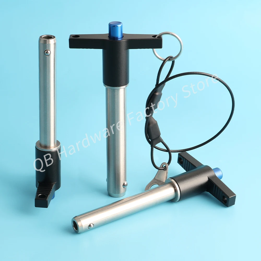 QB117 High Quality Quick Release Pin T Shaped Handle Ball Lock Pin With Spring Speaker Accessories Comes With Safety Rope