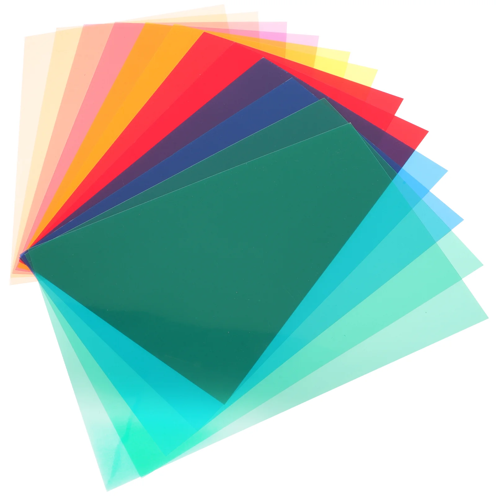 

12 Pcs Read Cover Sheet Color Gels for Lighting Bookmarks Dyslexia Tools Kids Highlight Strips Colored Students Index Card