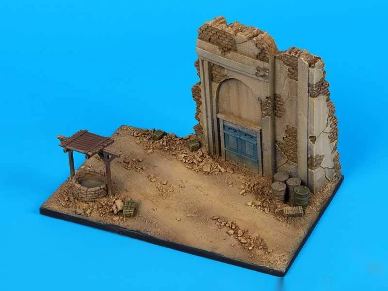 1 / 72 resin body, scene building ruins platform. (15cmx10cmx10cm)