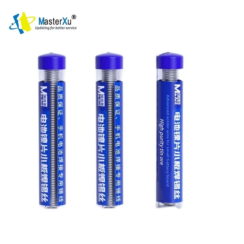 MaAnt Soldering Wire Super Tin Battery Cell Nickel Metal Sheet Plate Spot Welding Special Solder Line 0.8mm 0.6 0.5 0.4 0.3