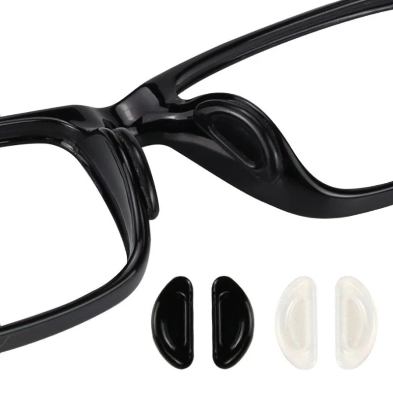 2Pairs/Lot Useful Soft Non-slip Silicone Glasses Nose Pad Eyeglasses Sunglasses Nose Pads Reading Glasses Accessories