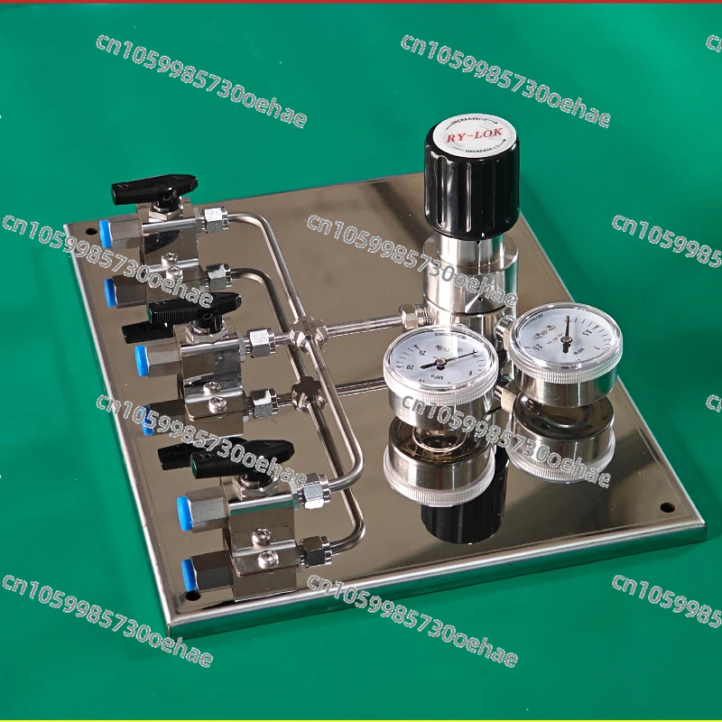 Stainless Steel Manual Bus Two in One Out Three in One Laboratory Gas System Switching Device Control Panel