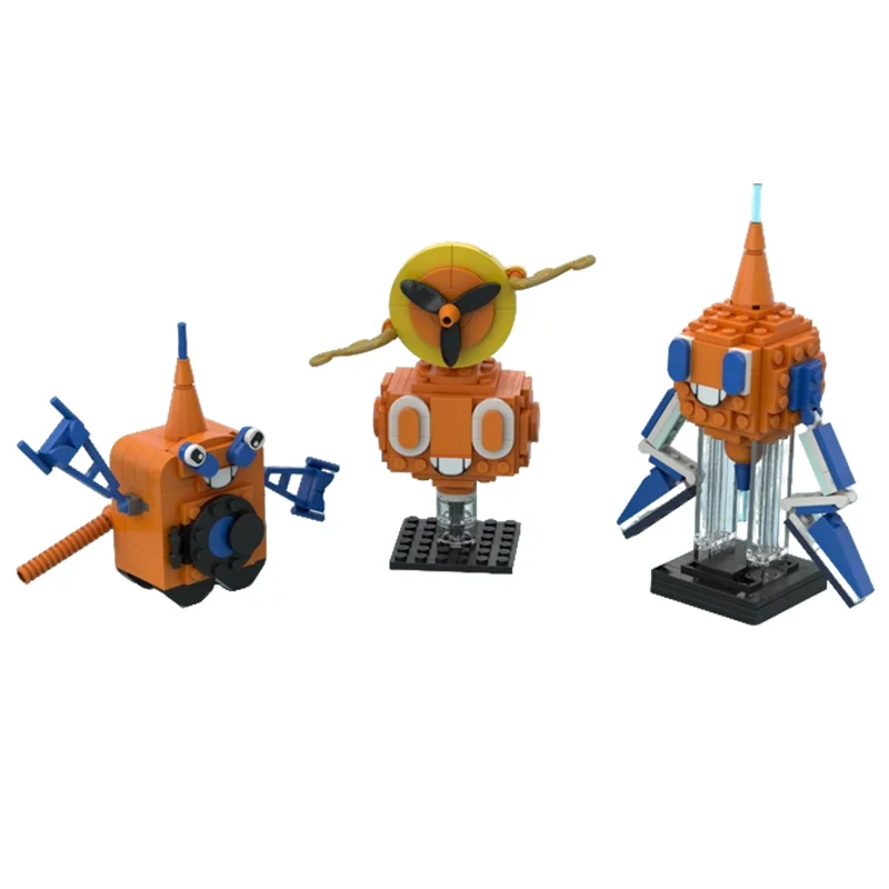 135pcs MOC Rotom Standard Form Pokémon Model Building Blocks Architecture Creative Idea Education Brick Toys Christmas Gift Kids