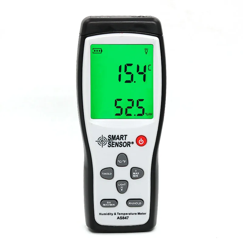 AS847 Industrial Digital Display High Precision Handheld Electronic Temperature and Humidity Meter Environmental Humidity Tester