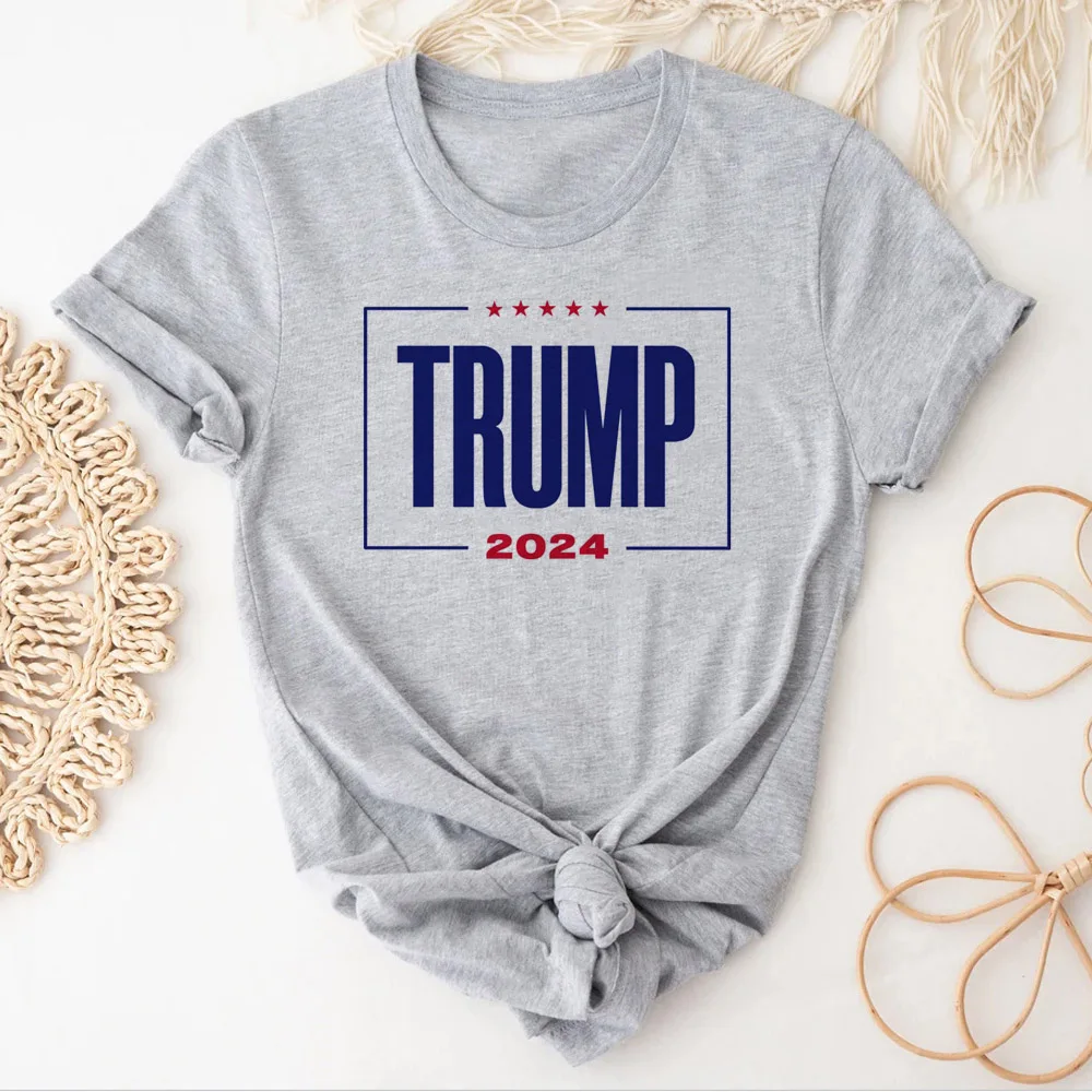 Trump 2024 Tee women Japanese t-shirts female anime Japanese streetwear clothing