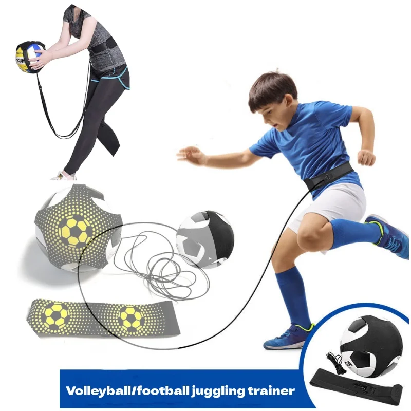 Jouets d'entraînement de jonglage de Football, entraînement de rebond de jonglage assisté pour enfants, entraîneur de coup de pied, jeu de football solo