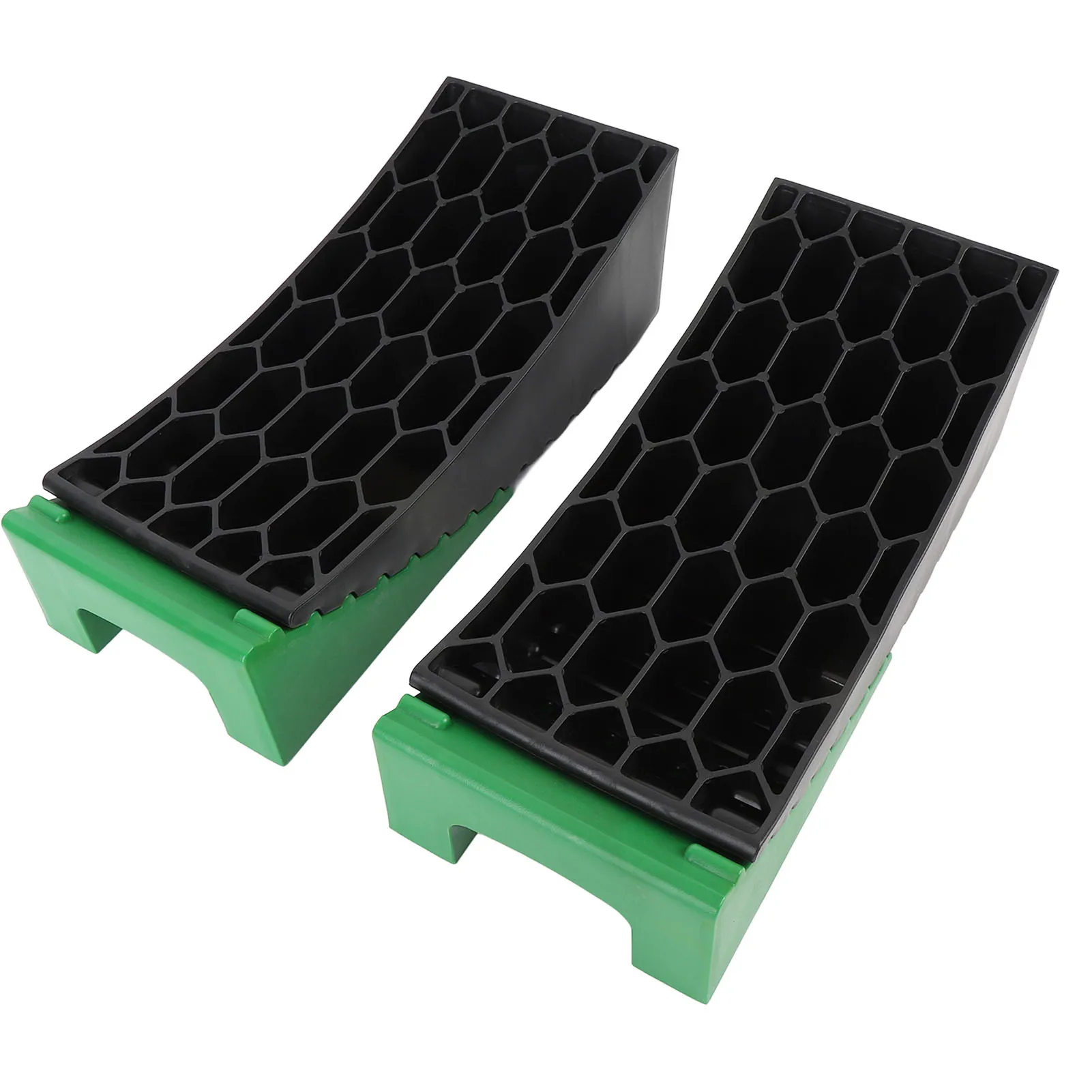 6Pcs RV Curved Leveler Friction Resistant Pressure Proof Lightweight Portable Campervan Curved Leveling Block for Travel Trailer