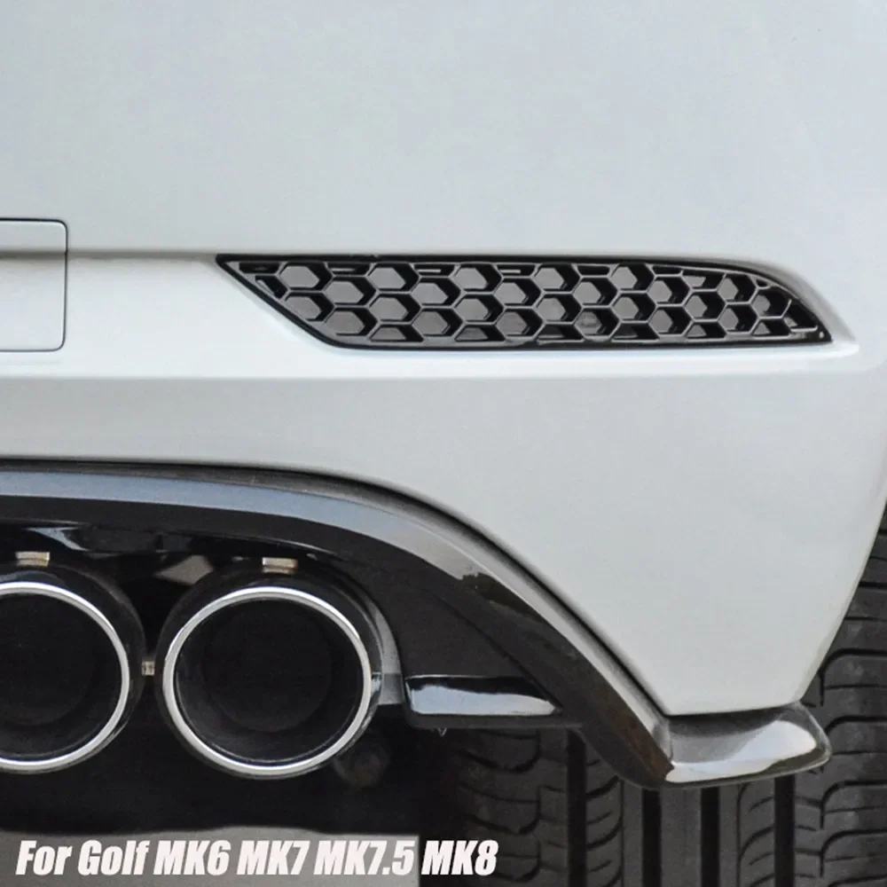 2X Car Rear Bumper Reflector Delete Cover For Volkswagen VW Golf MK8 MK7.5 MK7 MK6 TSI TDI GTI GTD R R-Line 2009-2023 Tuning