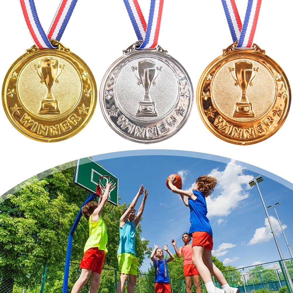 

2.55 in Gold Silver Bronze Prize Medal Football Competition Prize Souvenir Gift Gold Silver Bronze Award Medal for Kids Adults