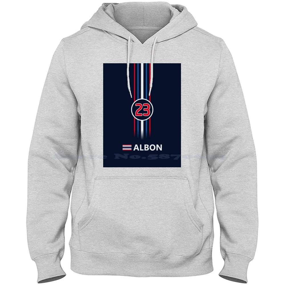 2020-#23 Albon 100% Cotton Hoodie Racing Motorsport Thailand Alexander Albon 2020 Cars