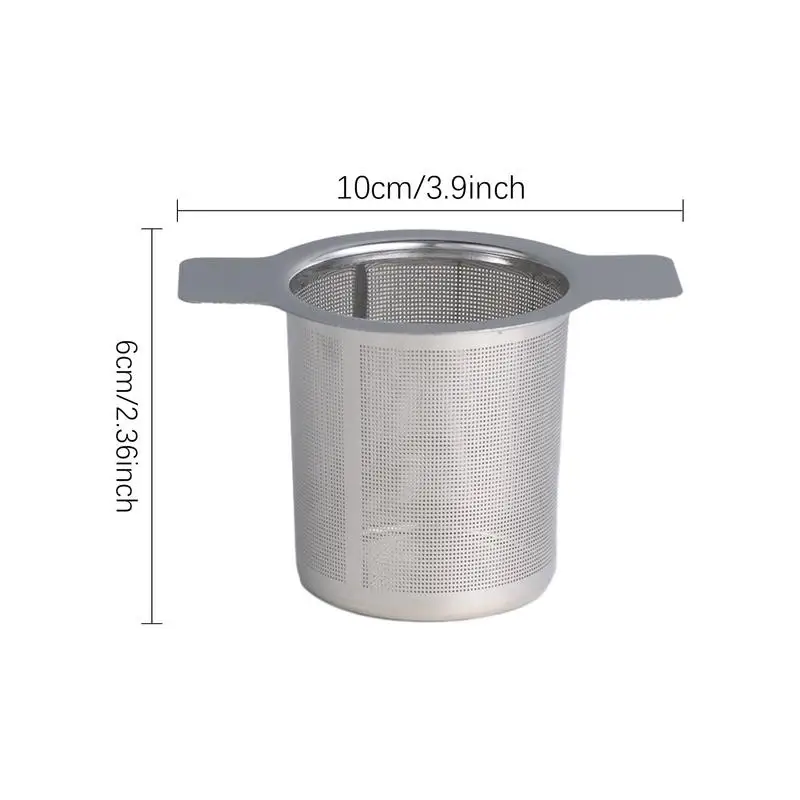 1 個ステンレス鋼再利用可能なメッシュ茶注入器ストレーナー葉フィルターふるいカップ部品茶注入器ディフューザースパイス茶ストレーナー