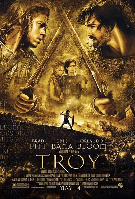 Brad Pitt Film Troy Posters Wall Art Rome Decoration