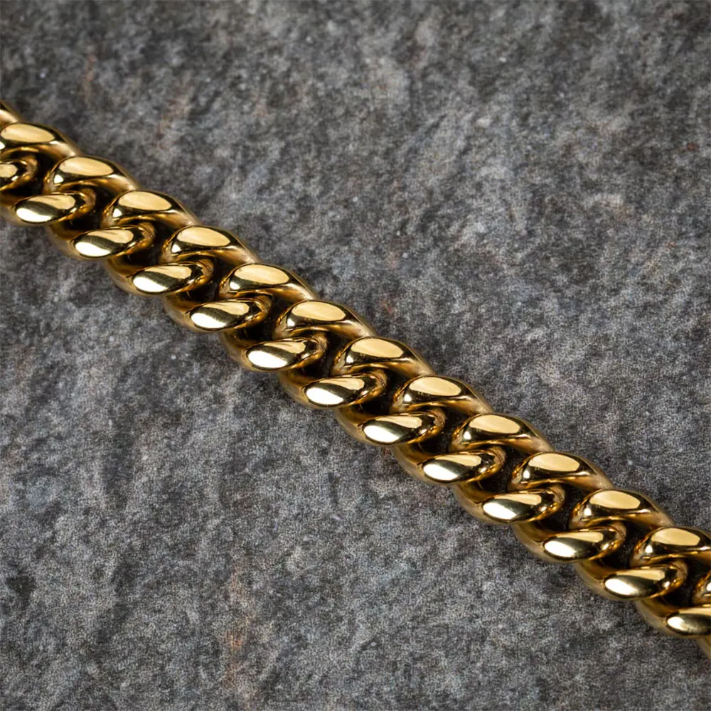 Dropshipping Miami Cuban Link Bracelet 7''-9'' for Men Women 5X Layered Steel 6mm-16mm Width Lifetme Warranty Non Rust