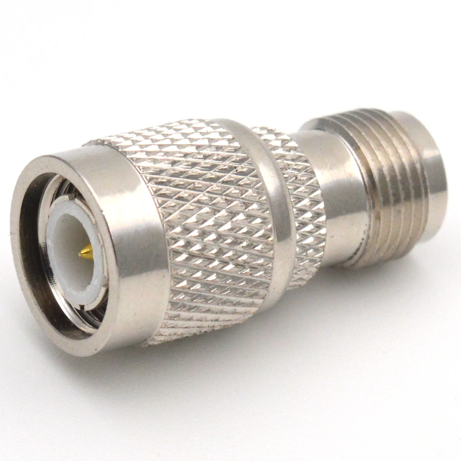 1 Stück TNC-Stecker auf TNC-Buchse RF-Adapter, gerader, vernickelter TNC-Koaxialstecker, Kupfer-Konverter – Detail 3