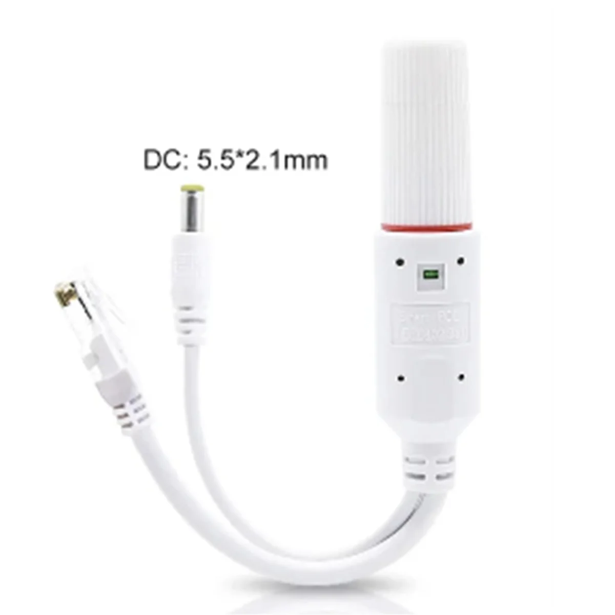 Wodoodporny rozdzielacz PoE 10/100Mbps Rj45 Port IEEE802.3 Af Ethernet Adapter POE DC 12V Separator Wejście DC 24V Splitter