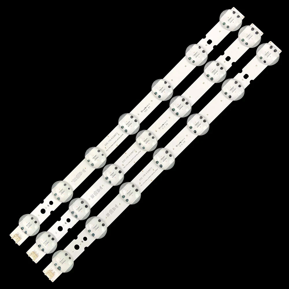 

New 9PCS (3TV) 3V LED Backlight Strip For LG 43UK6565 TV Repair Accessories 43LG73CMECA 43UM7300PUA BUSYLJM