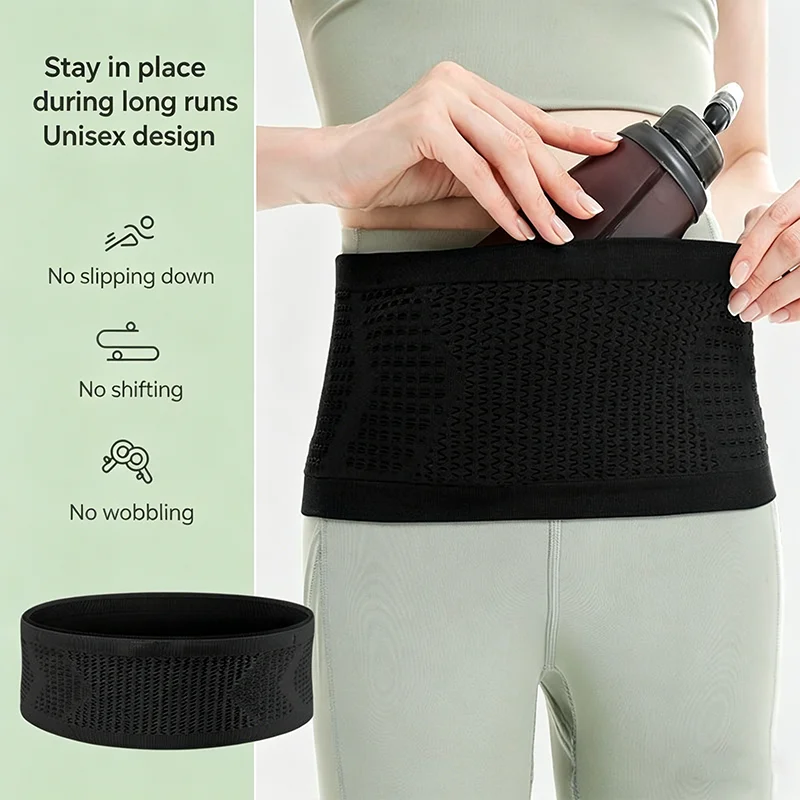 

Seamless Invisible Running Waist Belt Bag Gym Bags Lightweight Invisible Mobile Phone Bags Portable Elastic Run Cycling Bag